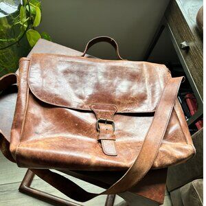Leather Messenger Bag